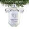 Old World Christmas 3.25 In Baby Onesie White Christmas Tree Ornament , Ornament Baby's First